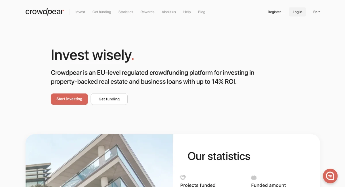 Screenshot of Crowdpear.com