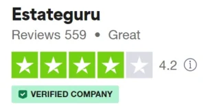 EstateGuru Trustpilot rating