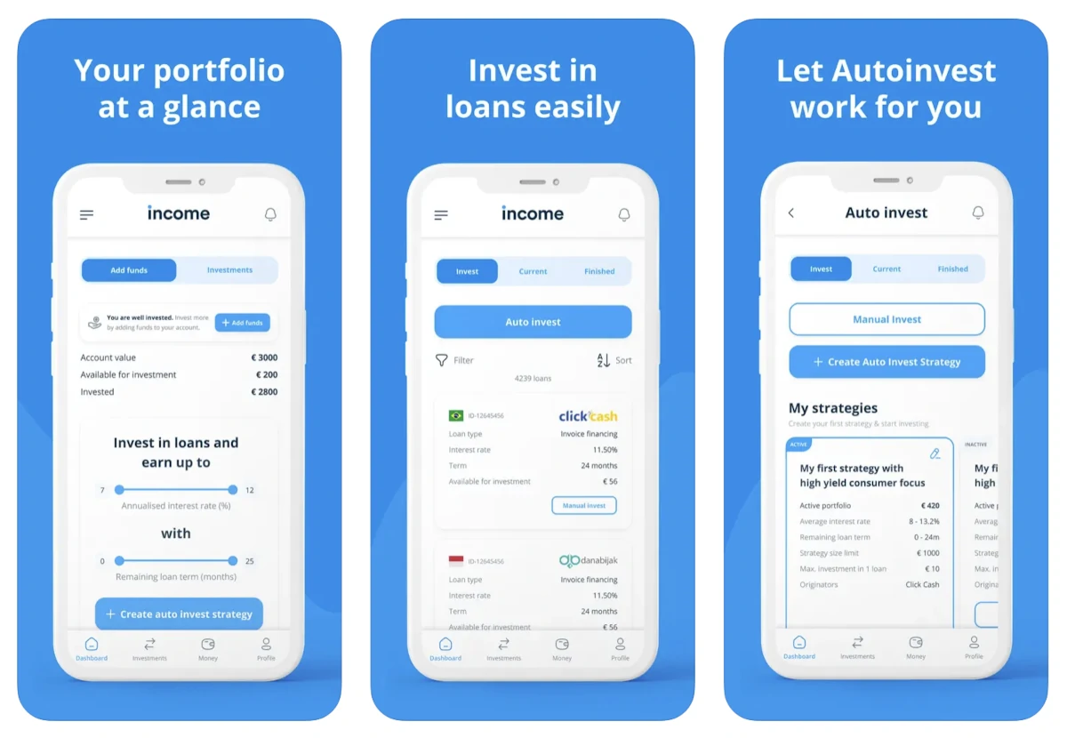 Income Marketplace app