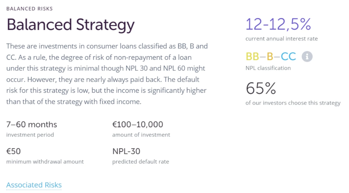Nibble Finance balanced strategy