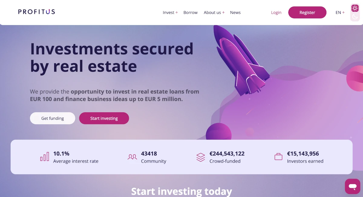 Screenshot of profitus.com