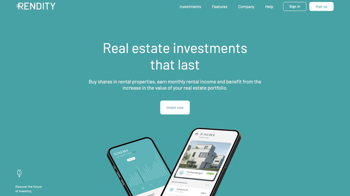 Screenshot of rendity.com